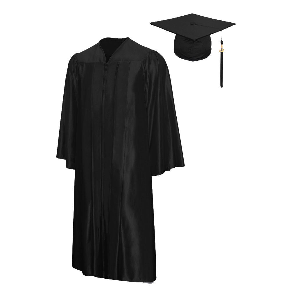 Shiny Graduation Cap & Gown Package