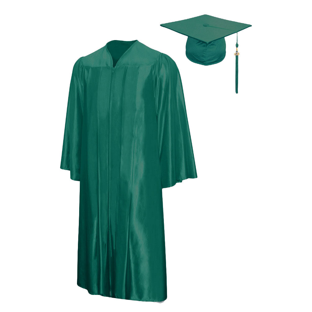 Shiny Graduation Cap & Gown Package