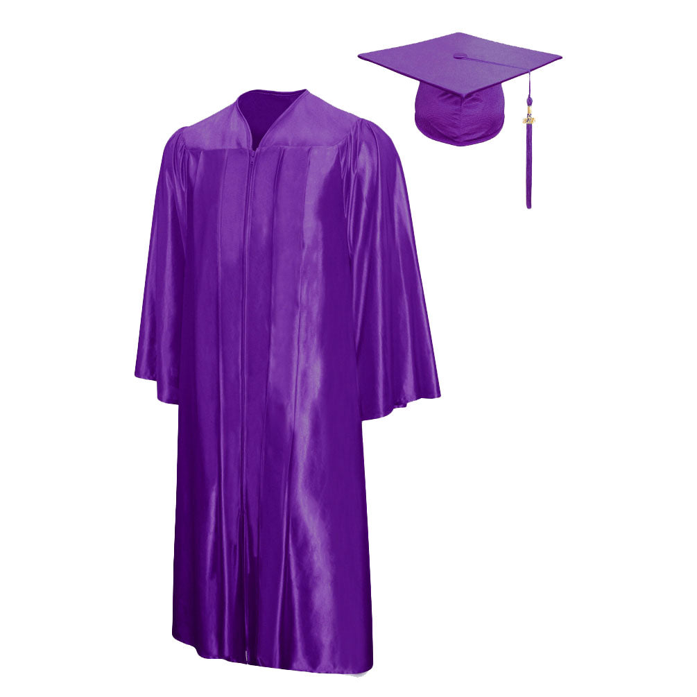 Shiny Graduation Cap & Gown Package