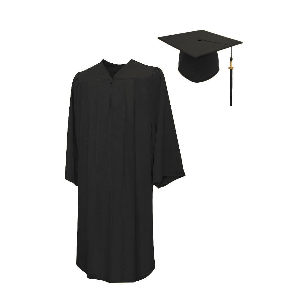Matte Graduation Cap & Gown Package