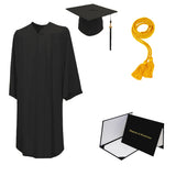 Matte Cap, Gown, Tassel, Honor Cord, Diploma Cover Package