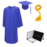 Matte Cap, Gown, Tassel, Honor Cord, Diploma Cover Package