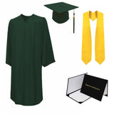 Matte Cap, Gown, Tassel, Stole, Diploma Cover Package