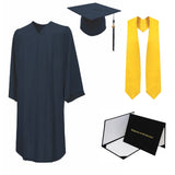 Matte Cap, Gown, Tassel, Stole, Diploma Cover Package