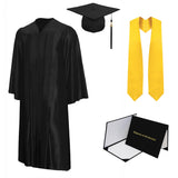 Shiny Cap, Gown, Tassel, Stole, Diploma Cover Package