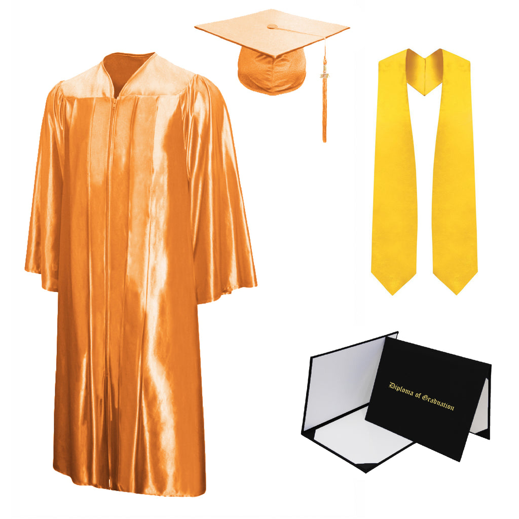 Buy Yellow Satin Faculty Graduation Gown at Amazon.in