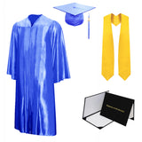 Shiny Cap, Gown, Tassel, Stole, Diploma Cover Package