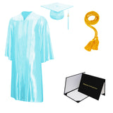 Shiny Cap, Gown, Tassel, Honor Cord, Diploma Cover Package