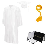 Shiny Cap, Gown, Tassel, Honor Cord, Diploma Cover Package