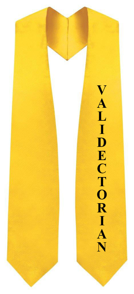 Gold High School Valedictorian Stole