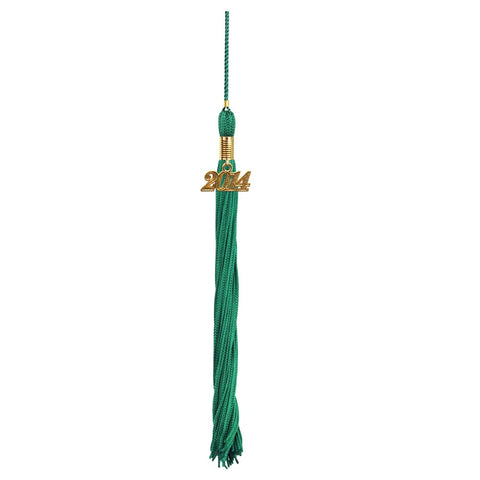 Shiny Emerald Green High School Cap & Tassel