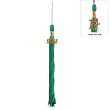 Shiny Emerald Green High School Cap & Tassel