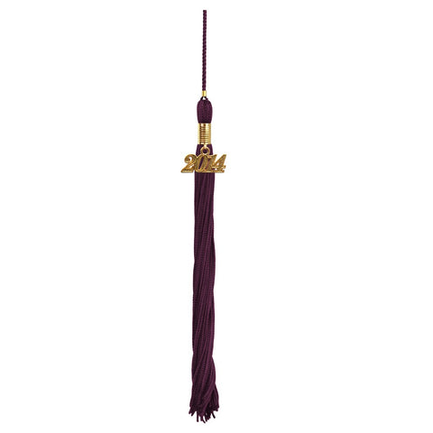 Shiny Maroon High School Cap & Tassel