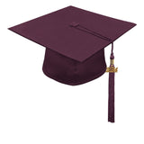 Matte Maroon High School Cap & Tassel