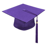 Matte Purple High School Cap & Tassel