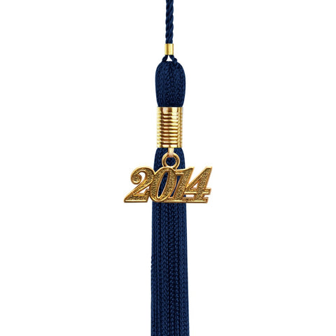 Shiny Navy Blue High School Cap & Tassel