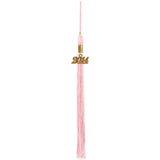 Shiny Pink High School Cap & Tassel