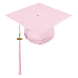 Shiny Pink High School Cap & Tassel