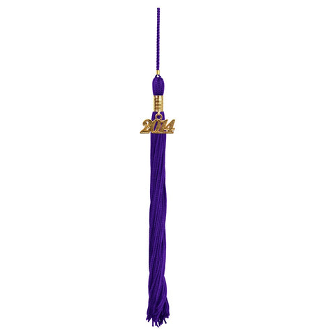 Shiny Purple High School Cap & Tassel