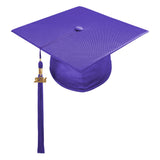 Shiny Purple High School Cap & Tassel