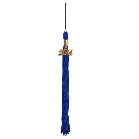 Shiny Royal Blue High School Cap & Tassel